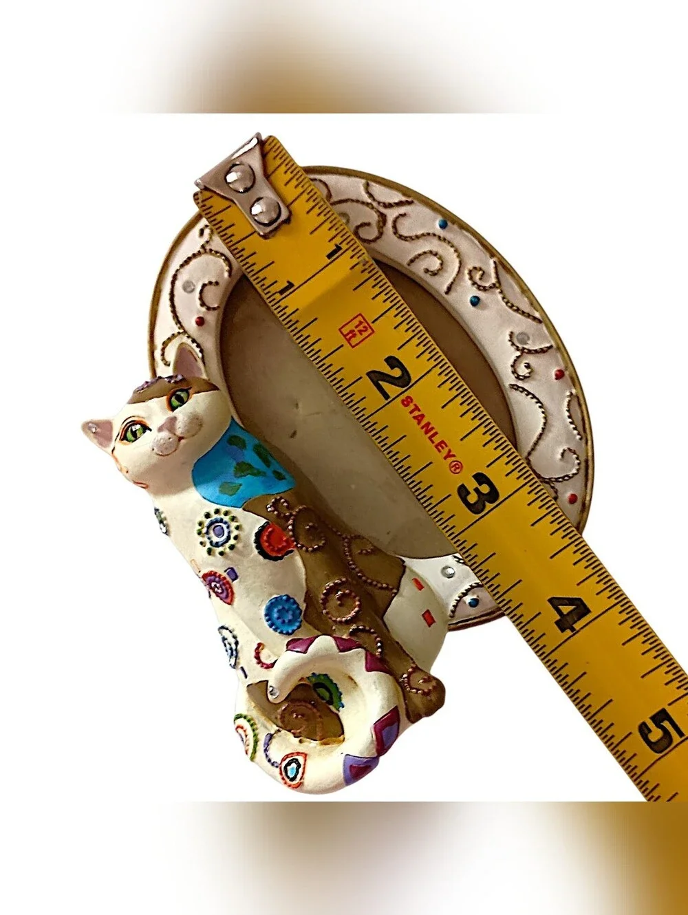 Kleo Kats Mini Cat Picture Photo Frame Hand Painted Whimsical Collectible Resin